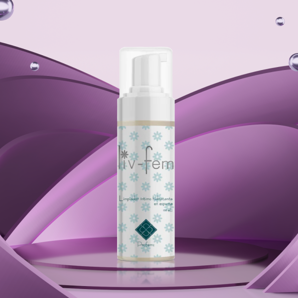 LIV FEM - Espuma limpiadora íntima hidratante con ingredientes naturales - Imagen 2