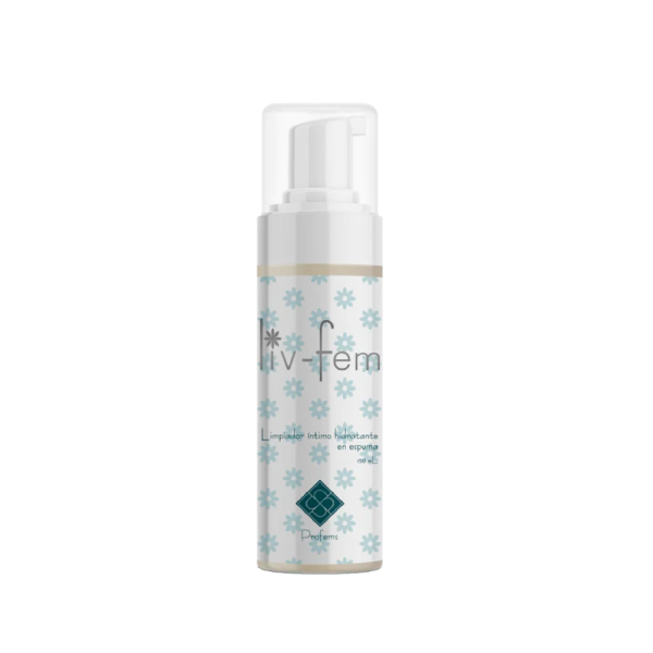 LIV FEM - Espuma limpiadora íntima hidratante con ingredientes naturales